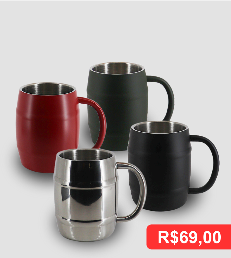 Caneca Premium 420ml - Brinde personalizado da MV Personalizados