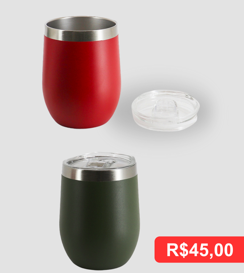 Copo Térmico 350ml - Brinde personalizado da MV Personalizados